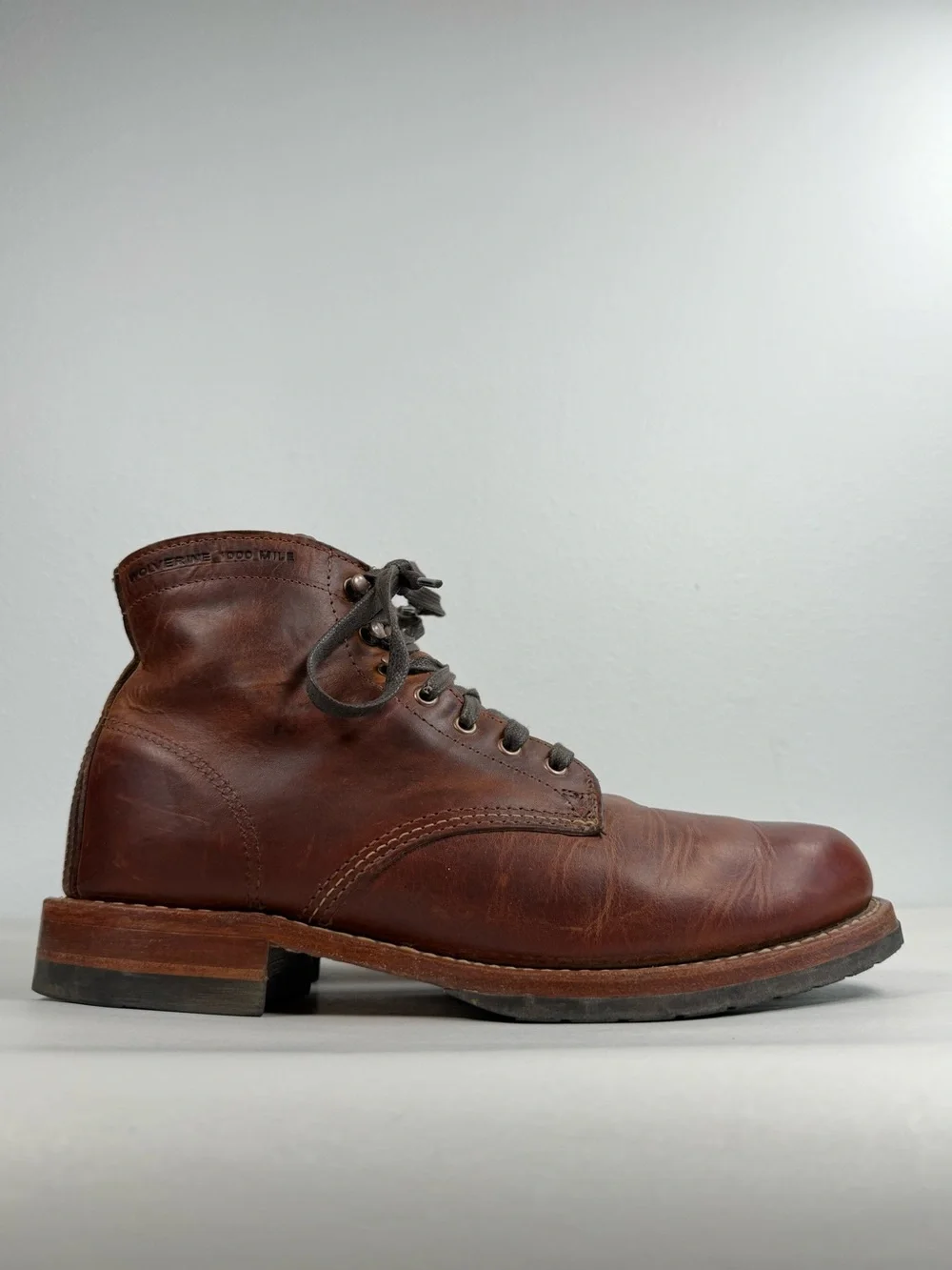 Men's Wolverine 1000-Mile Boots Horween Leather Size 9.5 D W40049 Made In USA